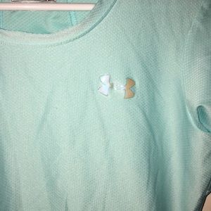 Light blue fitted Under Armour shirt